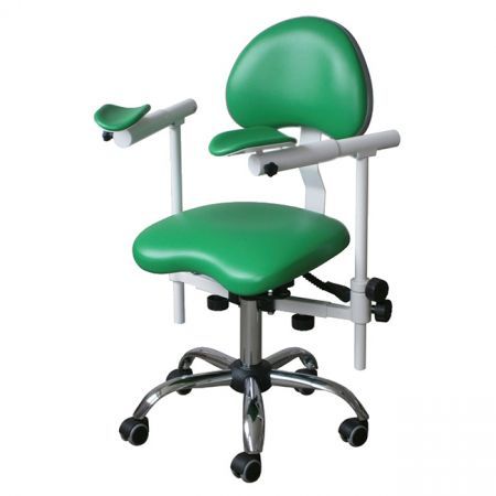 DealDent Scope-3D - стул врача-стоматолога с телескопическими подлокотниками для работы с микроскопом